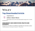 Top Downloaded Article in Concurrency and Computation: Practice and Experience